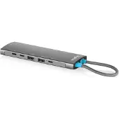 Digitus USB-C Docking Station, 11 poorten, universeel, USB-C, grijs