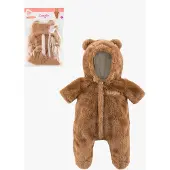 Corolle poppenkostuum beren onesie bruin - 30cm poppen kleding.
