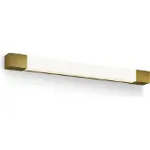 Philips Rover Spiegelverlichting - Spatwaterdicht IP44 - 10W - Warmwit licht - Badkamerlamp - Rechthoekig - Messingkleurig