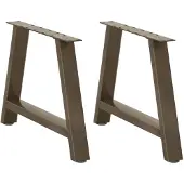 vidaXL Salontafelpoten 2 st A-vormig 60x(42-43) cm staal