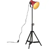 vidaXL Vloerlamp, 25W, rood, 35x35x65/95 cm, E27
