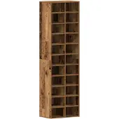vidaXL Schoenenkast 54x34x183 cm spaanplaat oud hout