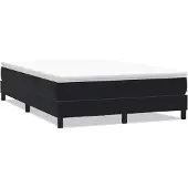 vidaXL Boxspringbed zonder matras, zwart, 140x210 cm, fluweel