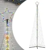 vidaXL LED-kerstboom 495 LEDs kleurrijk 300,5 cm