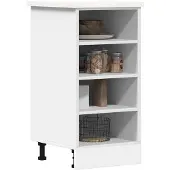 vidaXL Onderkast Riga, wit, 40x44,5x81,5 cm, houtvezel