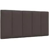 vidaXL Hoofdbordkussen "Hanko" 100 cm stof donkerbruin
