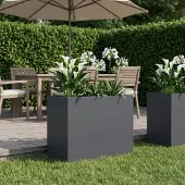 vidaXL Plantenbak Antraciet 80 x 40 x 60 cm Koudgewalst staal