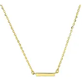 SPARKLE14 Ketting Balkje 1,0 mm 41 + 4 cm - Goud