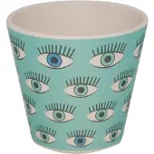 Quy Cup - 90ml Ecological Espresso Reisbeker - “Eyes” 7x7x7cm