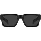 David Beckham Zonnebril - - DB 7159/S 807/IR - Zwart - Ronde kunststof montuur - Verwisselbare UV400 glazen