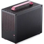 Jonsplus Z20 Micro-ATX behuizing met handvat - Zwart-roze