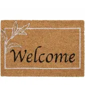 Sarcia.eu Kokos/PVC deurmat, welkomsmat, entreemat, met Welcome inscriptie, 40x60 cm