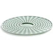Serax Ann Van Hoey Nido cappuccino schotel D13.8cm bone china groen