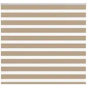 vidaXL Zebra Blind 155x150 cm stofbreedte 150,9 cm polyester zandbruin