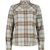 CMP Dames lange mouwen geruit shirt | Maat S