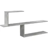 vidaXL Wandplank Betongrijs 122 x 18 x 60 cm Bewerkt hout