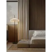 Lyora Tiffany vloerlamp Velvy beige