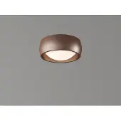 Artdelight Strakke Plafondlamp Montana Oe15cm Brons Geborsteld