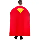 Rubies Superman Cape Volwassenenkostuum - - Maat One Size
