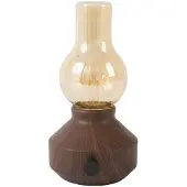 Light & Living Tafellampje Zeny Hout Op Batterij
