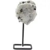 Ancient Wisdom Mineral Specimen on Metal Stand - Rainbow Moonstone