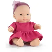 Miniland Babypop - Aziatisch Meisje 21Cm - Met Vanillegeur - Waterdicht - 10 Maanden