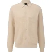QS Gebreid vest beige