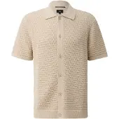 QS Gebreid vest crème