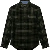 Superdry Overhemd greige / olijfgroen / zwart
