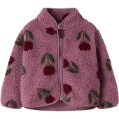 Name it - Kid's Nelda Teddy Cardigan - Fleecevest 98, purper