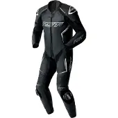 Rst S1 D3O, leren pak 1st. geperforeerd ,Zwart/Wit ,XS