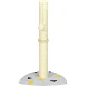 PawHut Paws Krabpaal 62cm Kattenkrabpaal met Krabbal Kattenkrabpaal