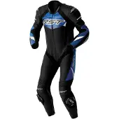 Rst Tractech Evo D3O, leren pak 1st. geperforeerd ,Zwart/Blauw/Wit ,L