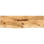 vidaXL Tafelblad met natuurlijke rand 110x20x2,5 cm massief mangohout