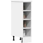 vidaXL Onderkast Riga, wit, 20x44,5x81,5 cm, houtvezel