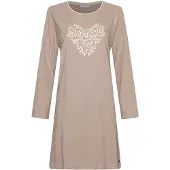 Pastunette Nachthemd '- Nightgown - Harmony - Cotton - Beige' bruin