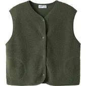 Name it Bodywarmer 'NKFOwine' donkergroen
