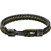 BOSS Strakke armband met gepolijste hardwaredetails