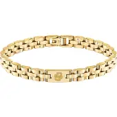 BOSS Lichtgeelgoudkleurige armband met logodetails