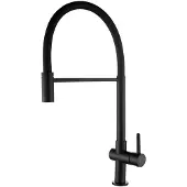 Aquanello Keukenmengkraan met flexibele uitloop, zwart, Gastro BL-4400-GT,