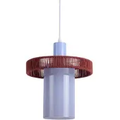 Leitmotiv Firenze Long LED Hanglamp | 1x E27 25W | Soft blue/burgundy red