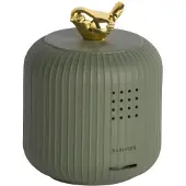 Karlsson Cadiz Bird Tafelklok | 10.2x8x8cm | Luxury groen