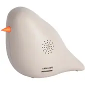 Karlsson Bird Tafelklok | 14.2x10.8x7.2cm | Warm grijs