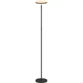 HOMCOM RGB staande lamp met verstelbare kop, moderne vloerlamp, zwart