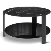 Vicco Salontafel Navo Zwart marmer/Zwart 80 x 80 cm, Model 62706