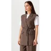 Y.A.S. YAS Dames Blazers Yasshimma Waistcoat - Bruin - Maat 38