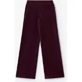 Sissy-Boy Donkerrode Velvet Wide Leg Legging | Maat: 98-104