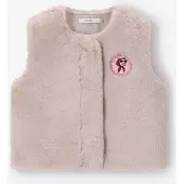 Sissy-Boy Beige Faux Fur Gilet | Maat: 98-104
