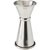 Beaumont RVS Gestreepte Jigger Maat 20ml/40ml - CZ350