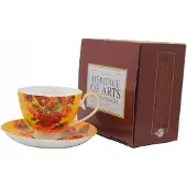 Queen Isabell Van Gogh Zonnebloemen Kop en Schotel 250ml